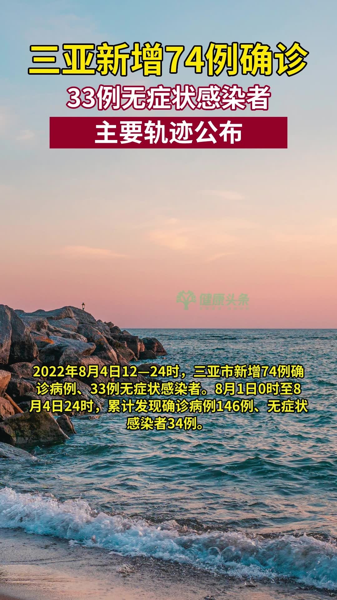 三亚新增74例确诊33例无症状
 /三亚新增74例确诊33例无症状感染者-图1