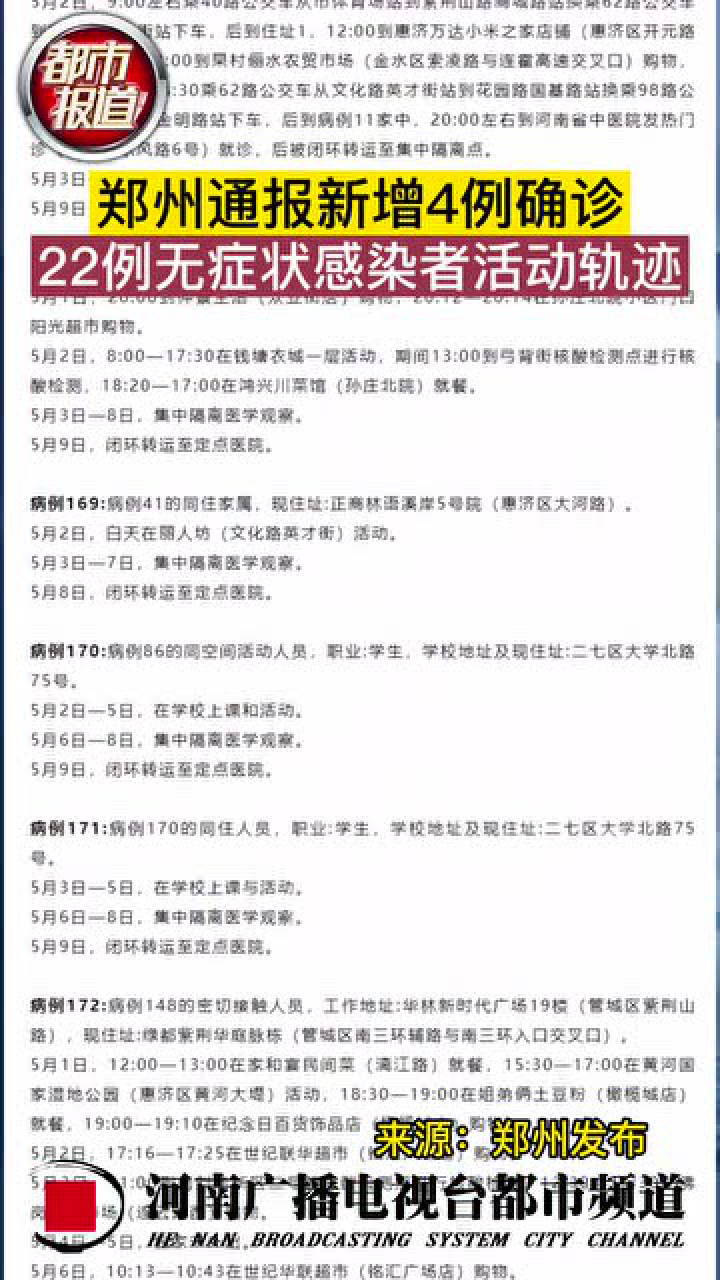 河南郑州新增确诊5例
 （河南郑州新增确诊病例）-图1