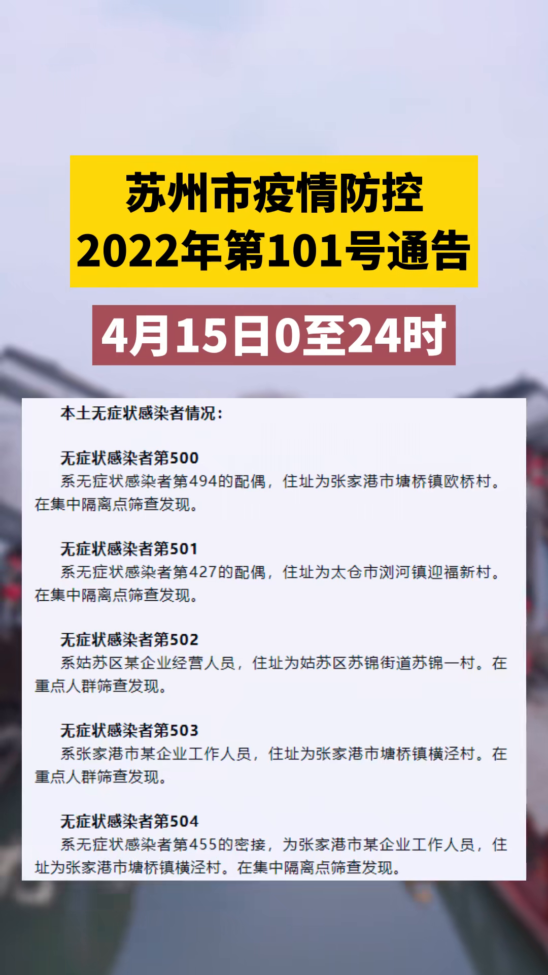 【苏州新增阳性感染者31例
 ,苏州新增阳性感染者31例是哪里的】-图1
