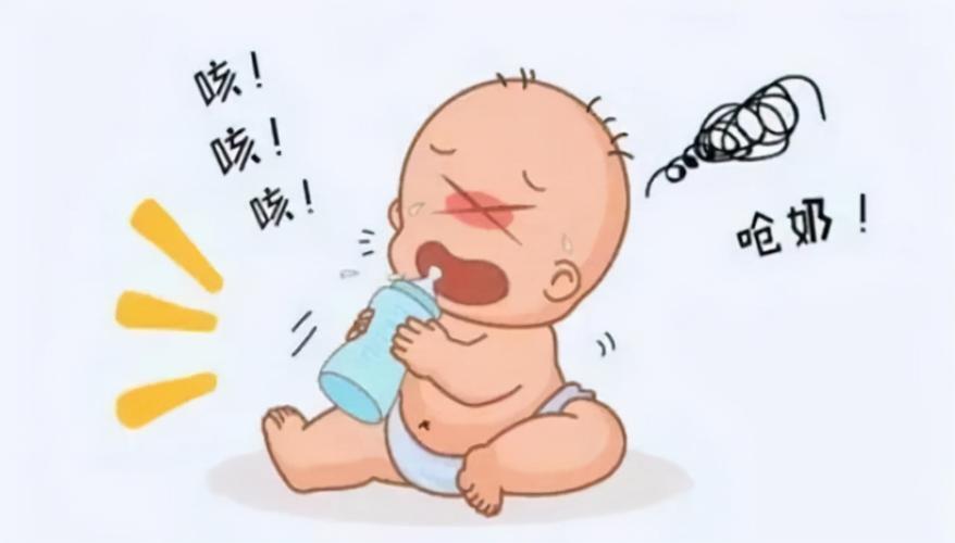 呛奶急救体位示意图