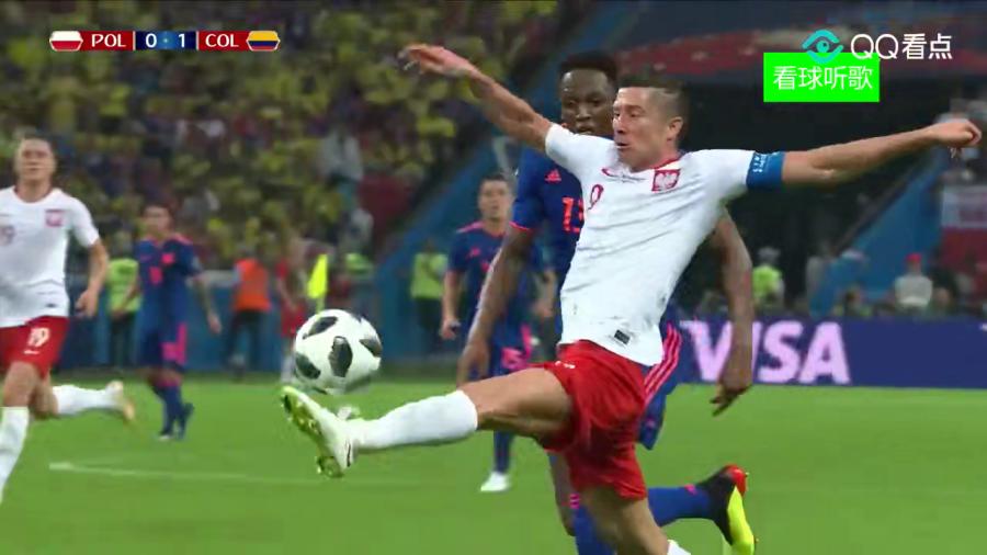 波兰0-3哥伦比亚：J罗两助攻莱万遭零封