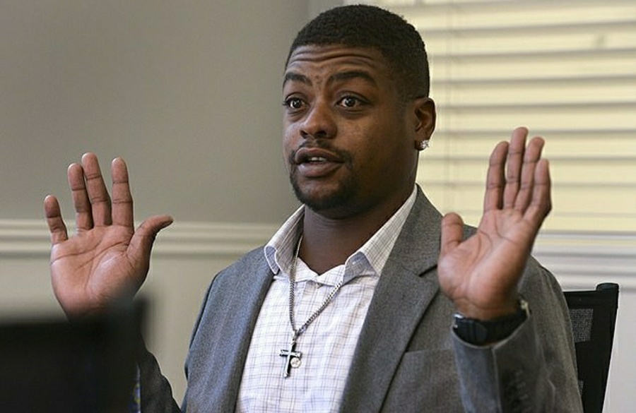 The Black Man Was Already Kneeling On The Ground With His Hands Up The 