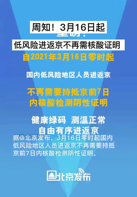 北京疫情出京最新规定北京进返京最新政策发布11月22日起三天三检!!!