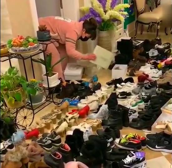 媳妇说她的鞋子要换季,全部一拿出来我懵了,咱家是有矿啊 1