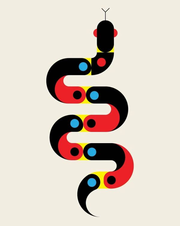 艺术与设计 - 点线面排列组合绘制抽象艺术