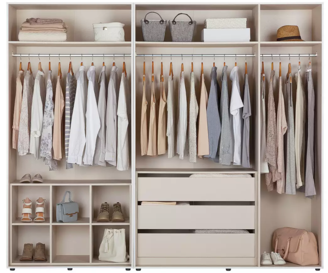 衣柜内部结构这样布局,解决你家 90% 的收纳难题