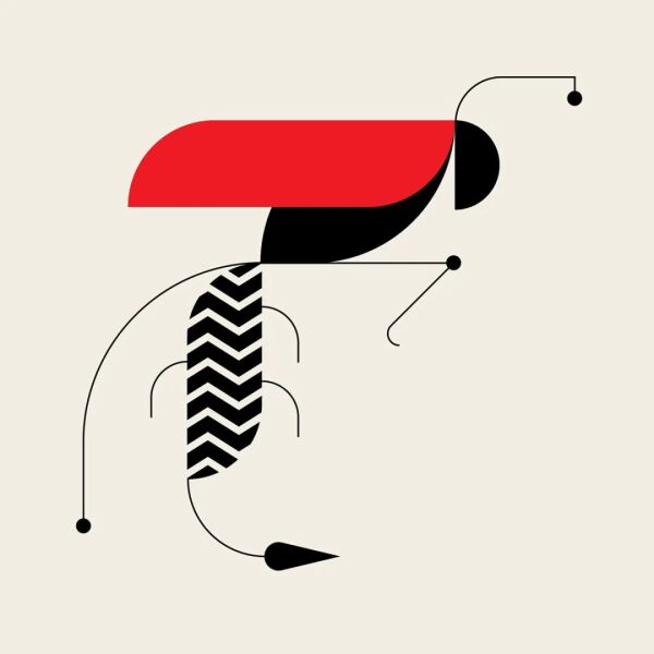 点线面排列组合绘制抽象艺术