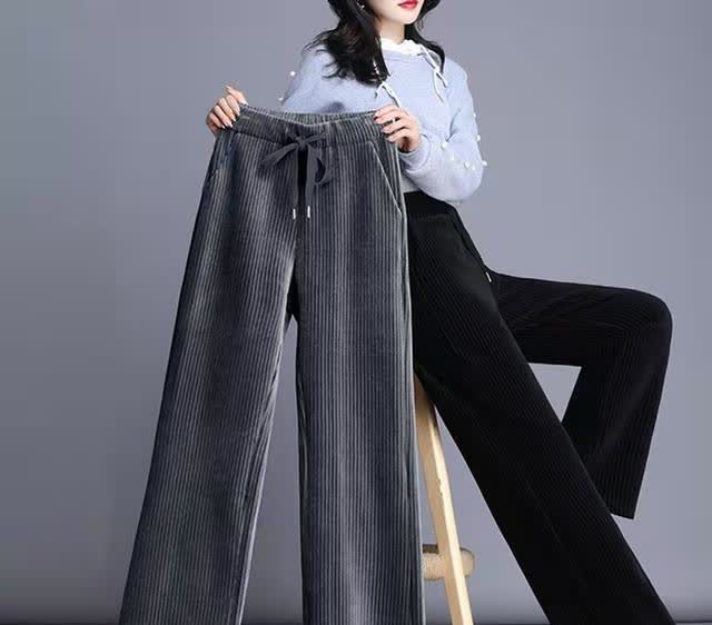 今冬重新火起来的"阔腿裤",修身显高挑,简约大气更高级