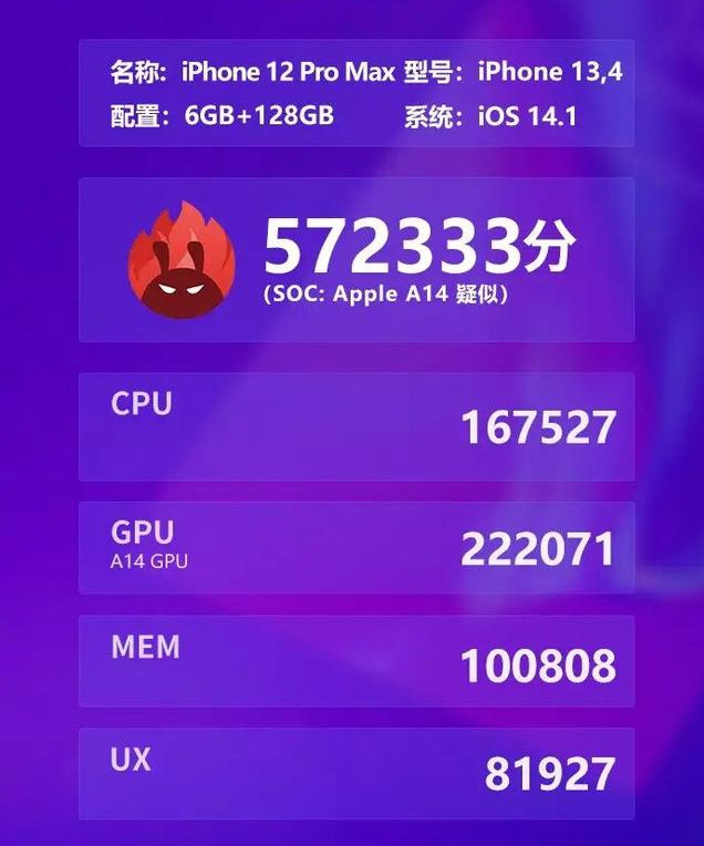 iphone12跑分曝光相比a13提升不大麒麟9000有望超越
