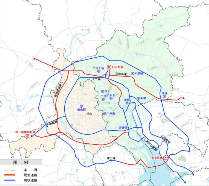 《广佛两市道路衔接规划修编》出炉