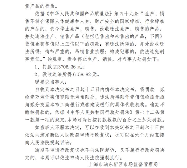 宜家销售不合格被套遭罚没超21万元，累计被罚已达67万元
