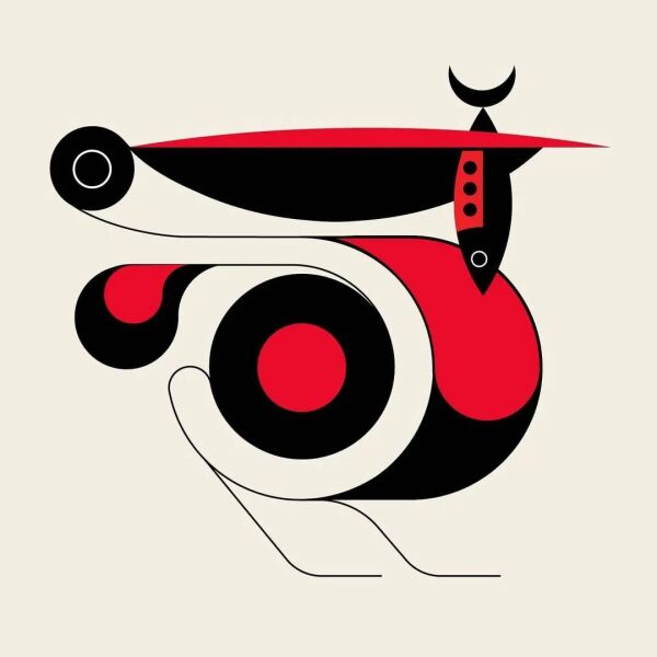 点线面排列组合绘制抽象艺术