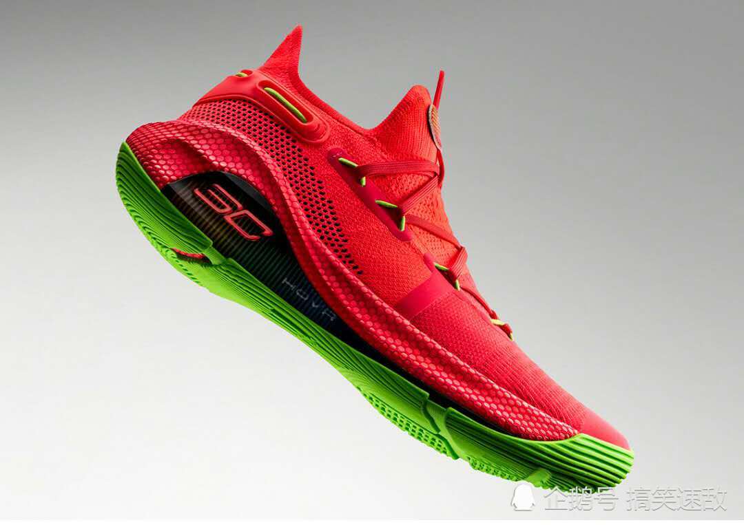 库里6"血红西瓜"简直就是夏日标配!脚踩库里6打球照样带风!