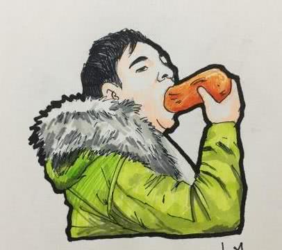 王思聪吃热狗表情包,超火的!