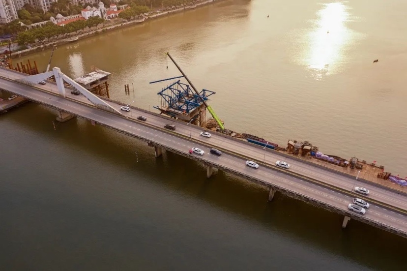 番禺区沙溪大桥扩建工程预计明年年初通车