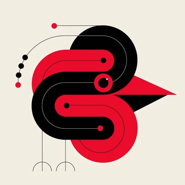 点线面排列组合绘制抽象艺术