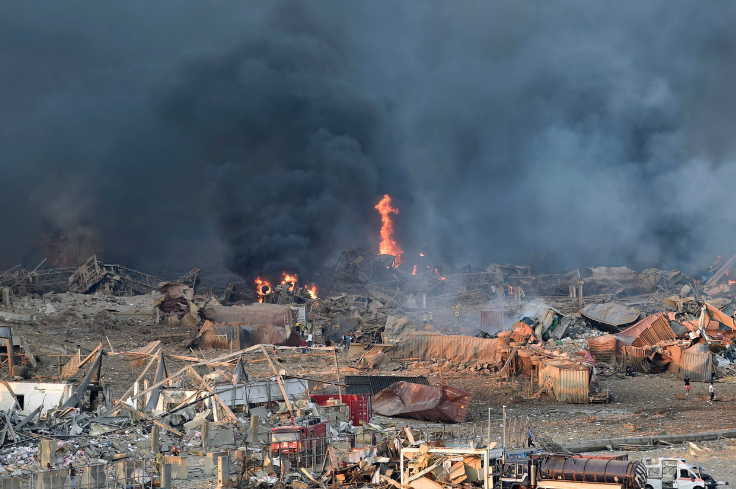 黎巴嫩,贝鲁特,爆炸事故,哈桑·迪亚卜,伤亡,蘑菇云