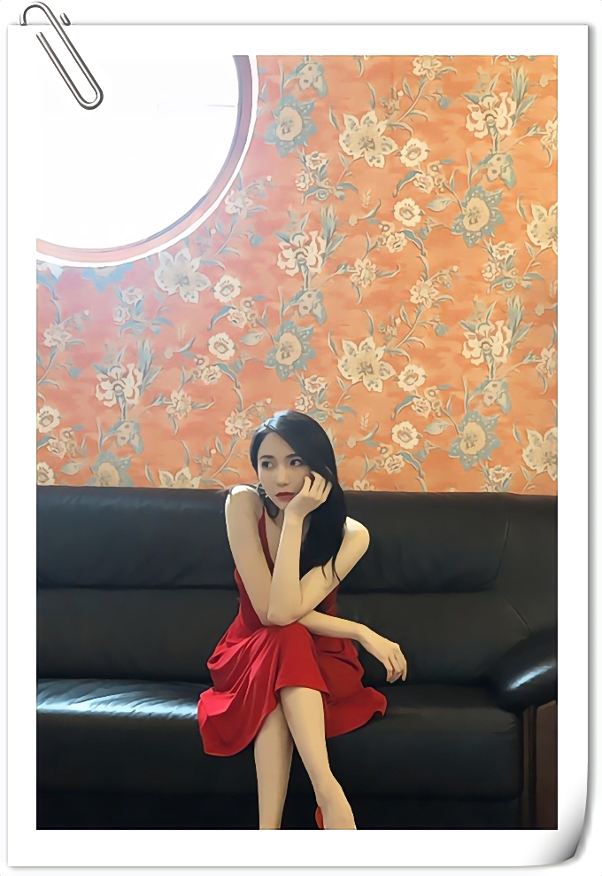 snh48陆婷,她一袭红裙冷艳,好有女人味