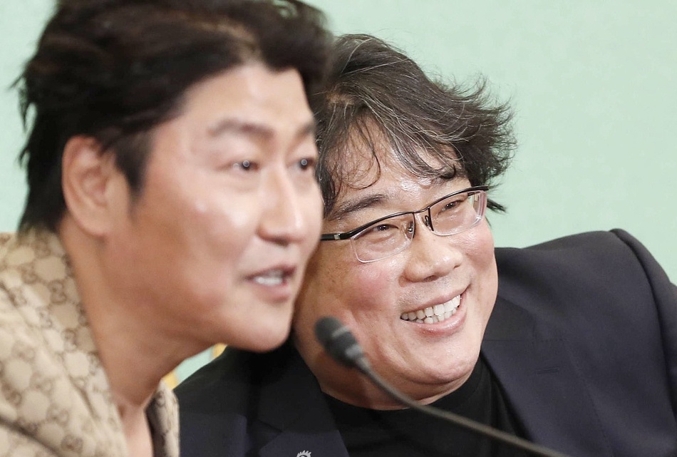 奉俊昊和宋康昊亮相日本