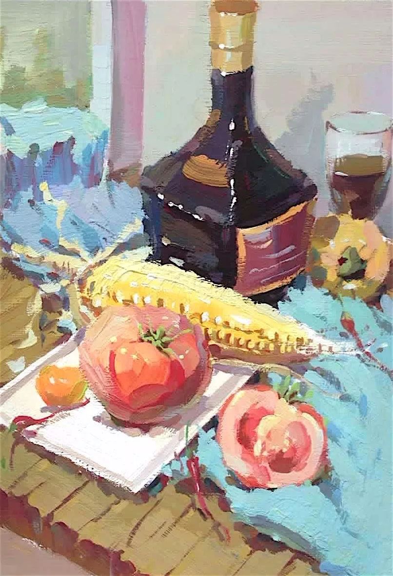 关于色彩静物中小色稿的那些小秘密...