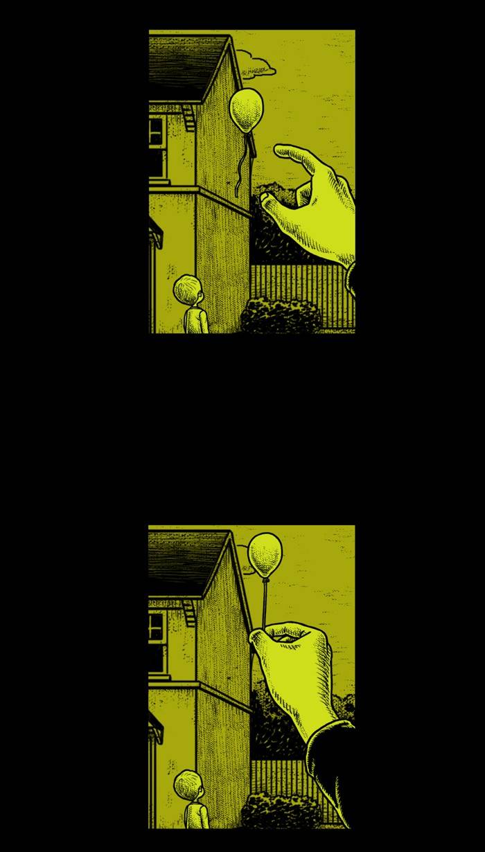 惊悚漫画:是视觉错位,还是魔法