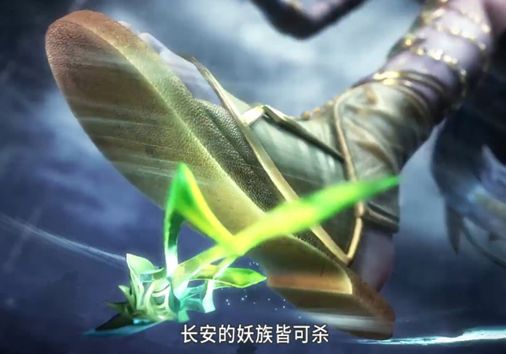 《天宝伏妖录》众人的武器,智慧剑看着很重,山河笔耗费特效!