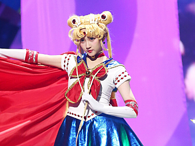 关晓彤,艾莎公主,cos,水冰月,鹿晗