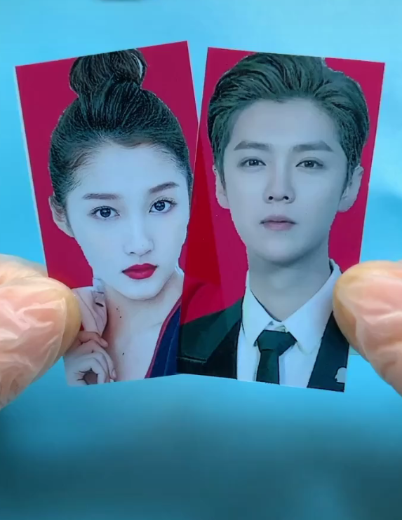 把鹿晗关晓彤照片放一起,出来的颜值什么样?我看懵了