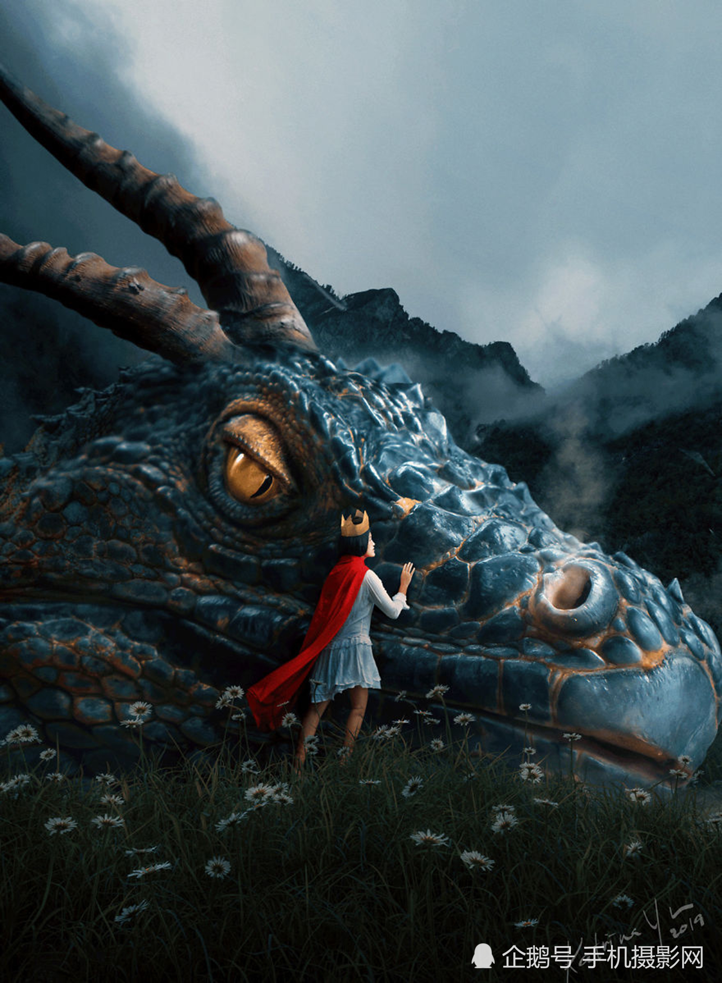 ps真的很强大,简单的照片处理后可以让你上天揽月,下海捉鳖!