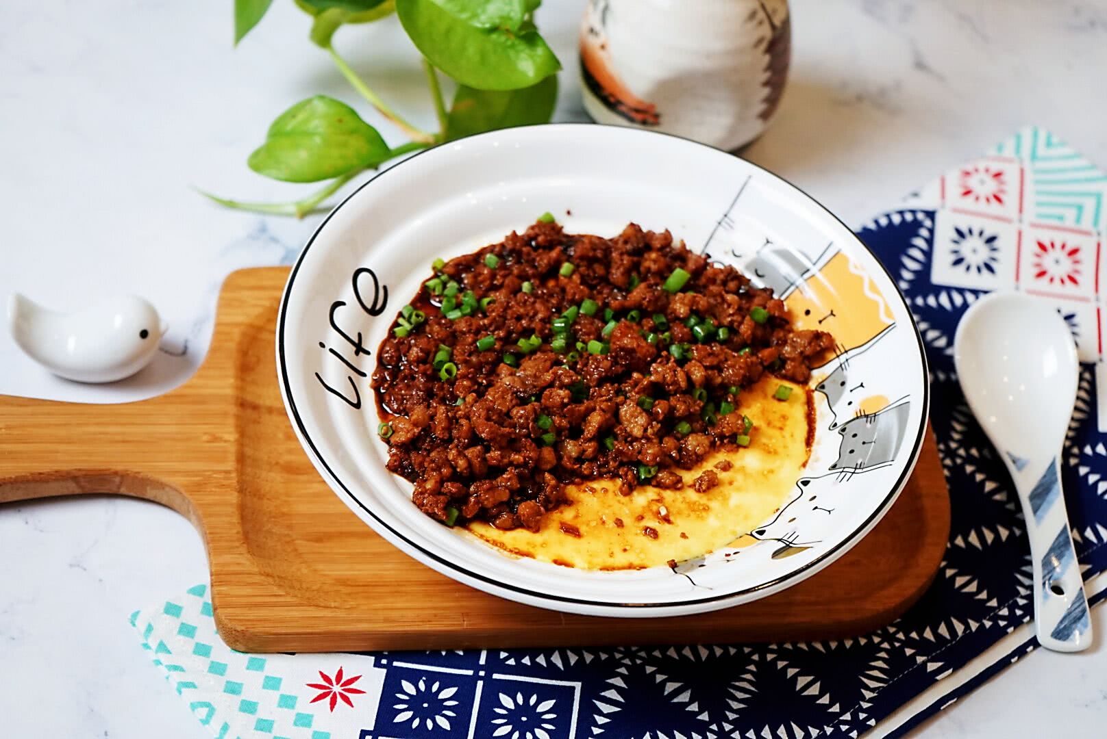 肉沫蒸蛋要醇香嫩滑,别再勾薄芡,肉馅炒得酥香才是关键,学学吧
