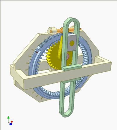 行星齿轮可调曲柄滑块机构