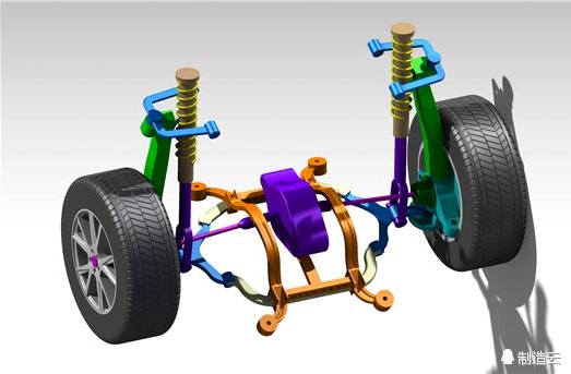 车辆悬架(悬挂)系统模型库-艳丽机械设计-制造云|社区