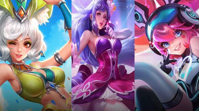 王者荣耀,钟馗,妲己,草丛三姐妹,孙悟空,花木兰,达摩