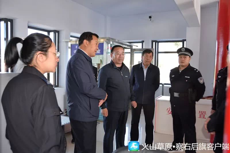 纪全富督查全旗迎接中华人民共和国成立70周年维稳信访安保工作
