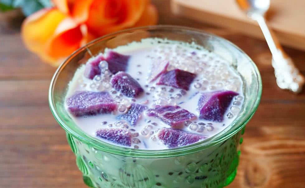 紫薯,香芋,减肥,西米,西米露