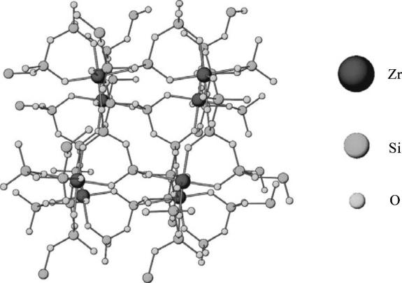 环硅酸钠锆的晶体结构