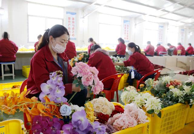 工厂,仿真花