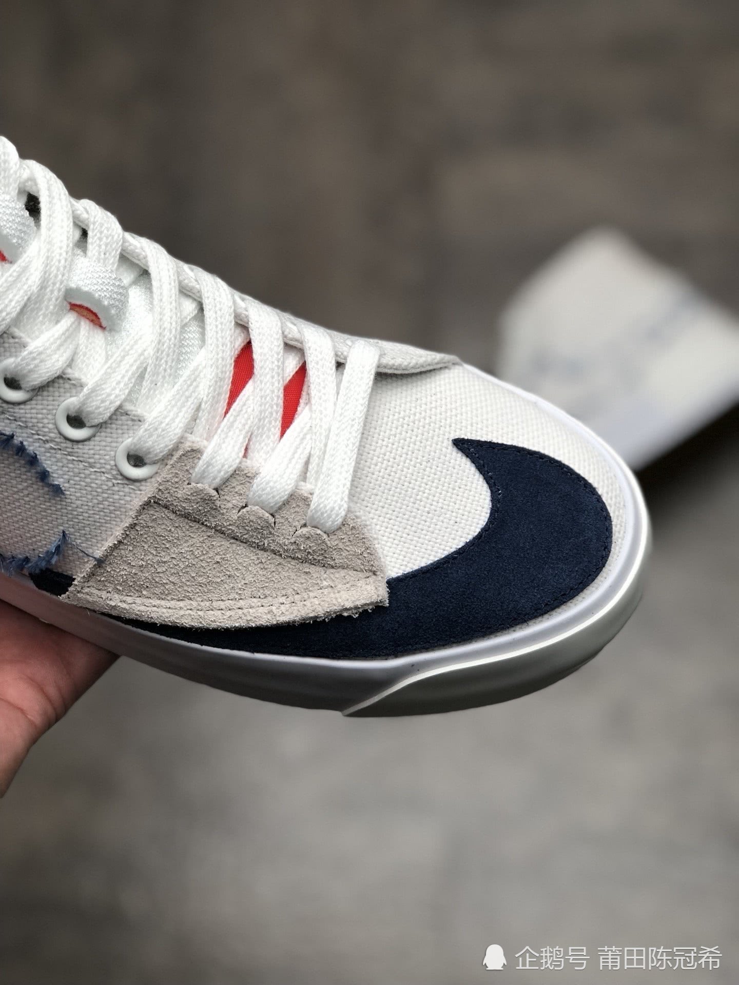 nike sb zoom blazer 解构补丁风开拓者 拆线大钩子