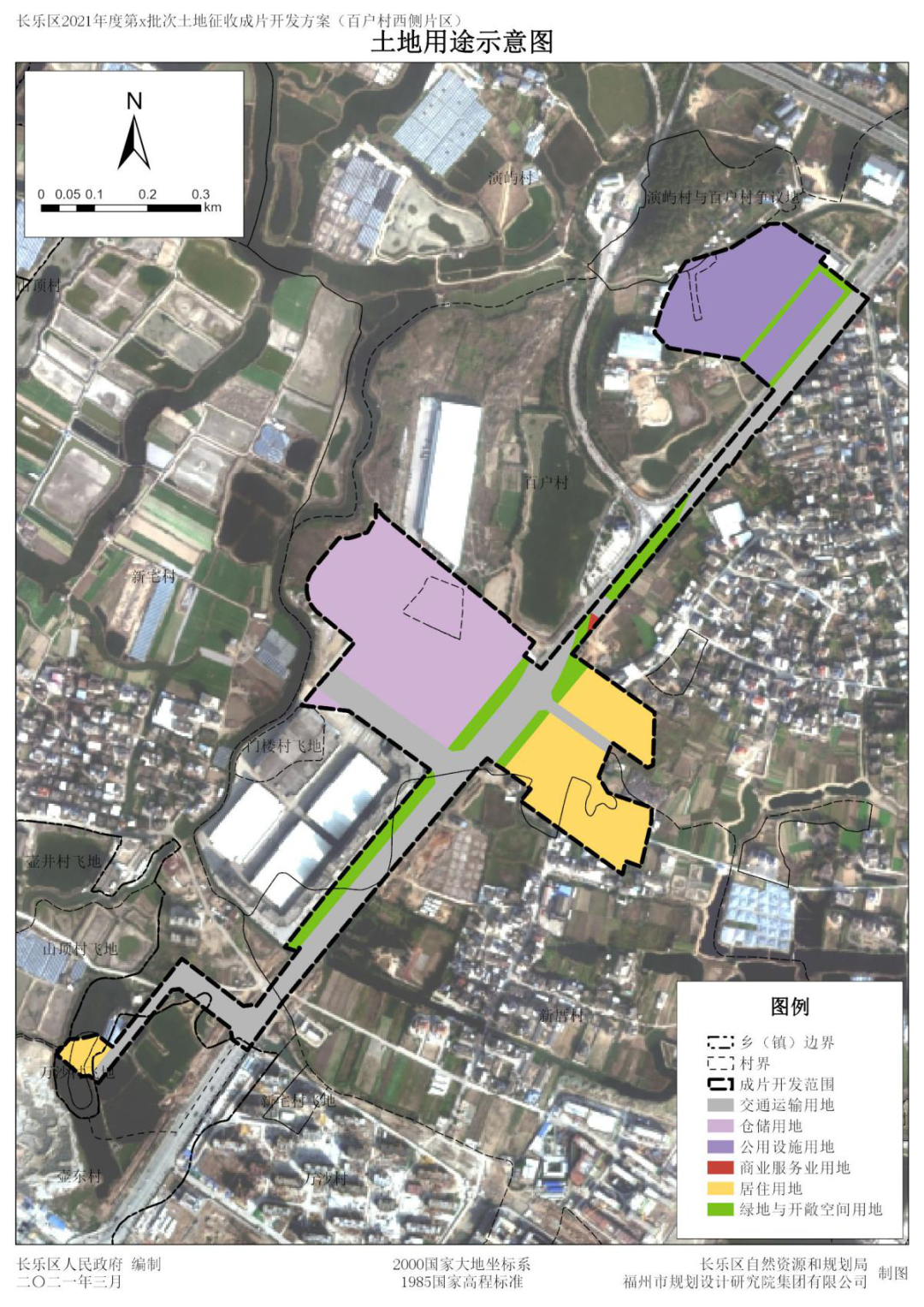 长乐区,福州,滨海新城,百户村,永久基本农田