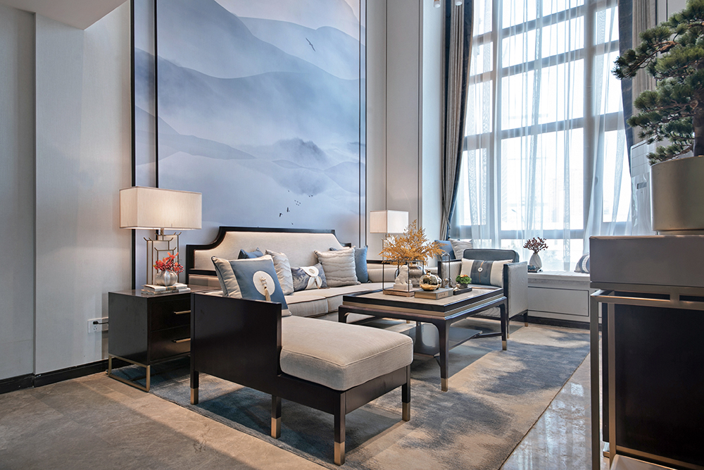 loft,主卧,书房,客厅,新中式