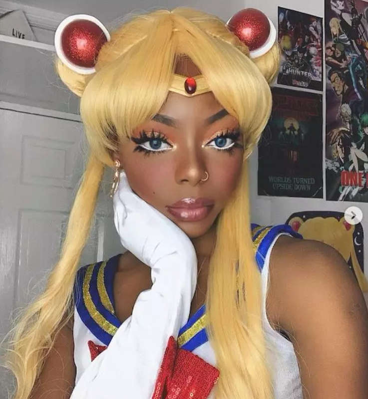 妹子cos灶门祢豆子,肤色太黑引争议,c圈不喷颜只是说说而已