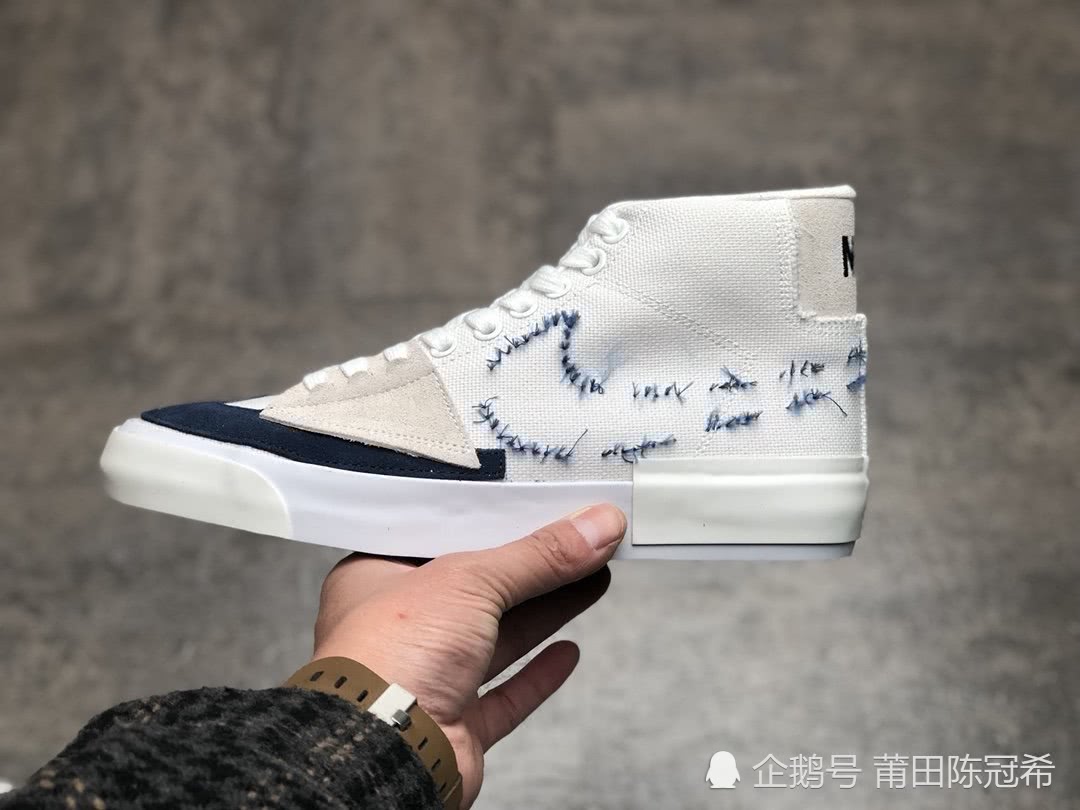 nike sb zoom blazer 解构补丁风开拓者 拆线大钩子