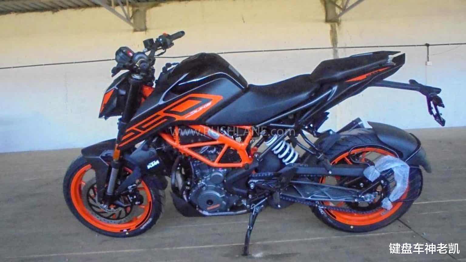 2021款ktm 250 duke谍照曝光,换装更激进的家族"炸裂脸"