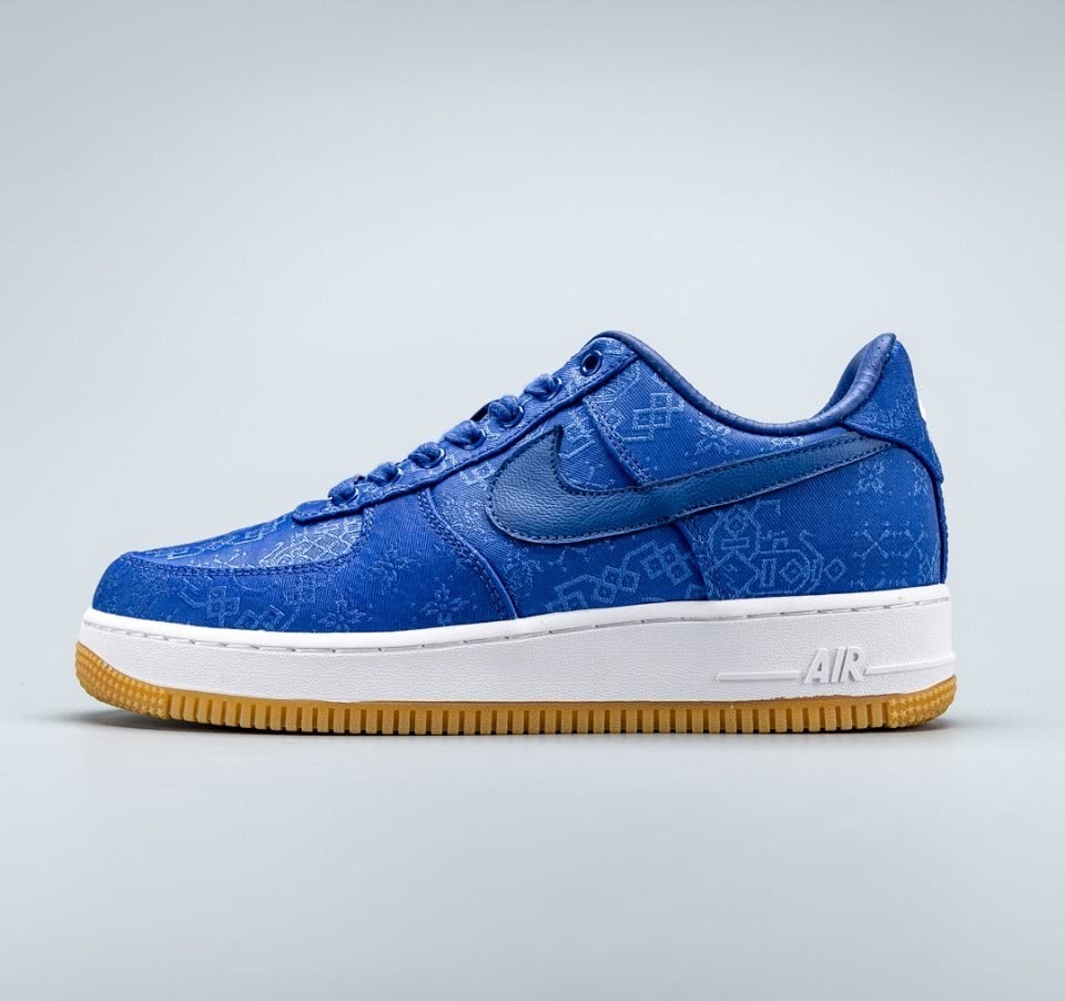 公司级耐克nike air force 1 low 蓝丝绸,一鞋两穿!