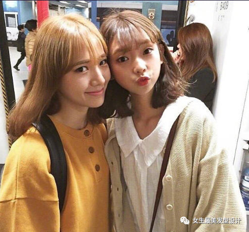 每个长发的女生都有一个短发的闺蜜