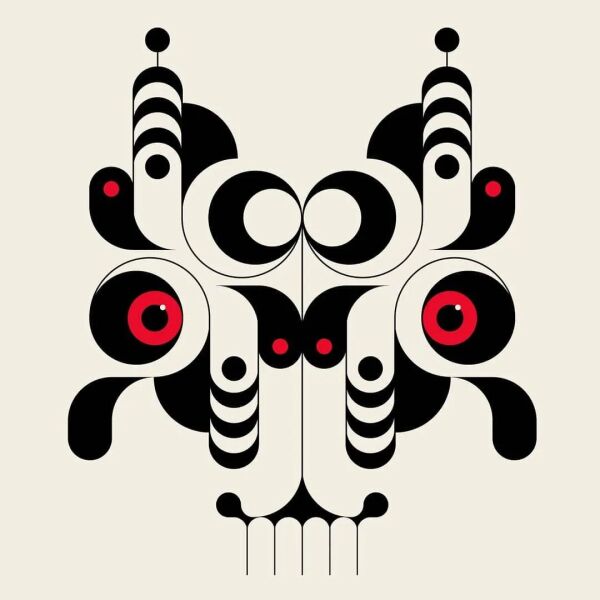 点线面排列组合绘制抽象艺术