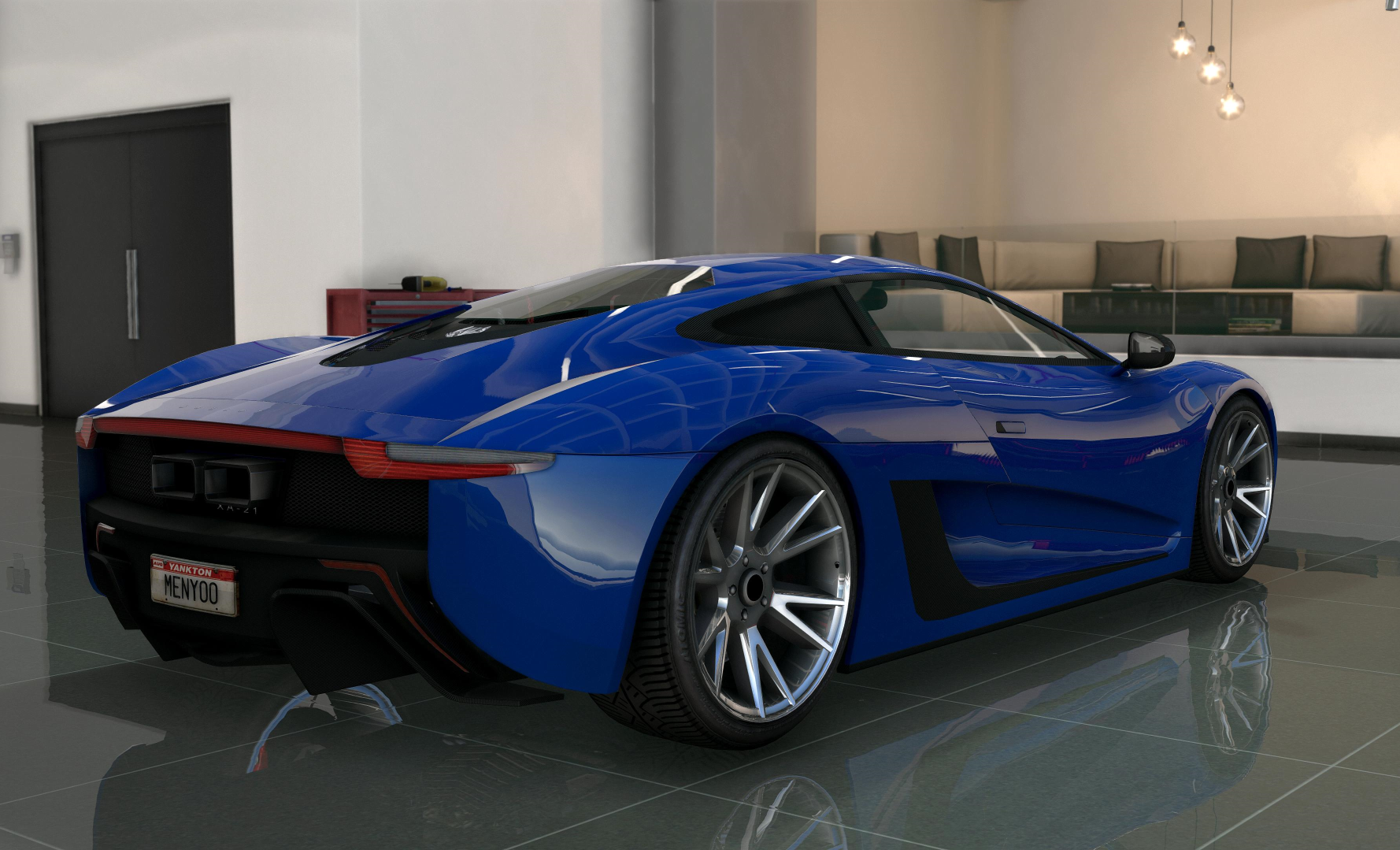 gta5的画面有"多真实"?将游戏特效拉满,载具车身都在反光