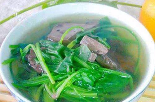 养肝,菠菜,鸭血,补血,排毒养颜