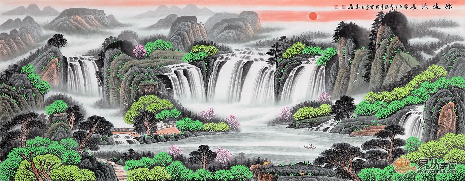 室内装饰画怎么选?手绘山水名作,带给您居家好品位