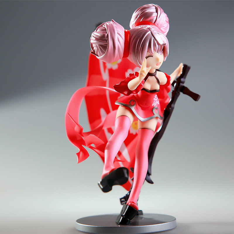 王者荣耀:小乔手办模型,扇子比人还大号